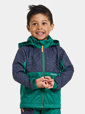 Didriksons Briska Hybridjakke, Petrol Green