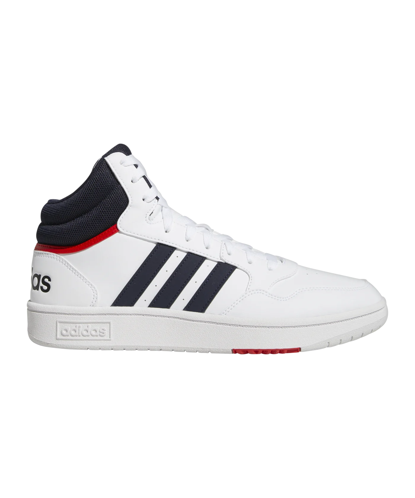 adidas Hoops 3.0 Mid Weiss Blau Rot