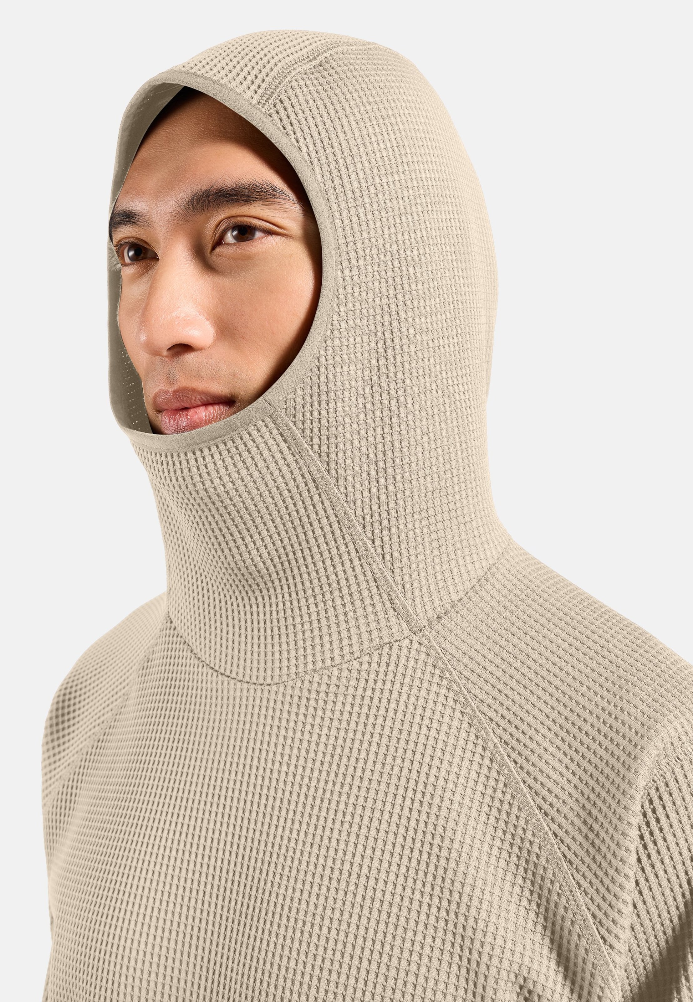 Cubic Multisport Mid Layer mit Kapuze in agate gray