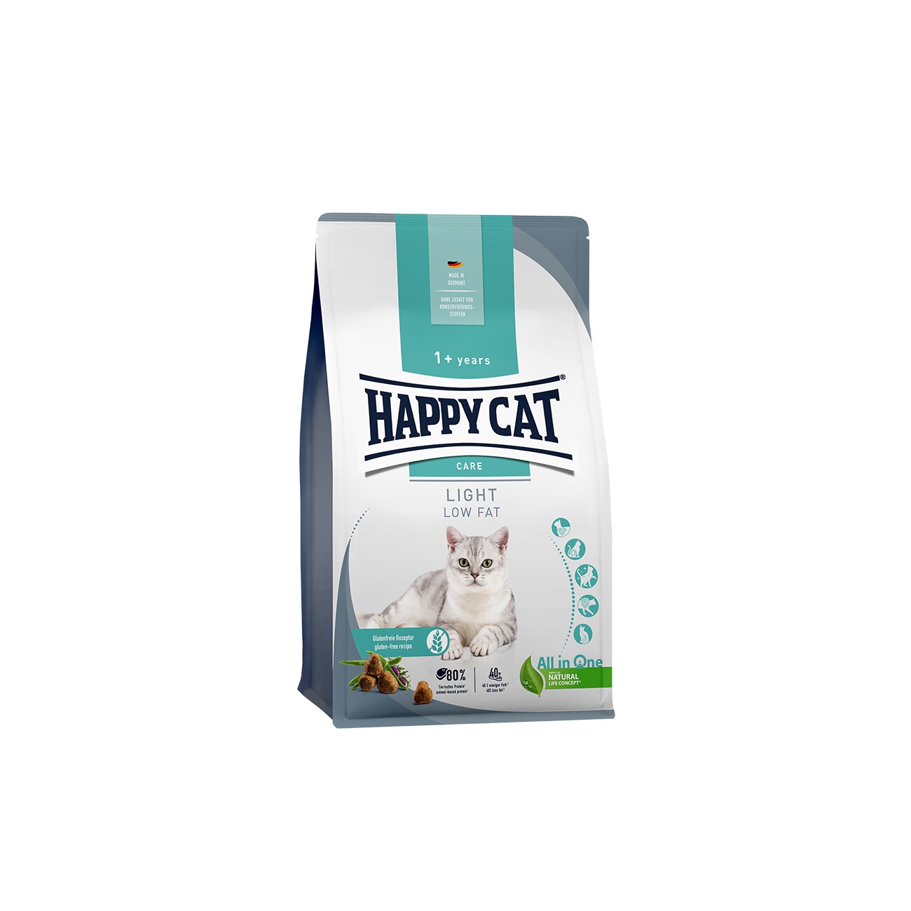 HAPPY CAT Care Trockenfutter Katze Adult, Light 1,3 kg
