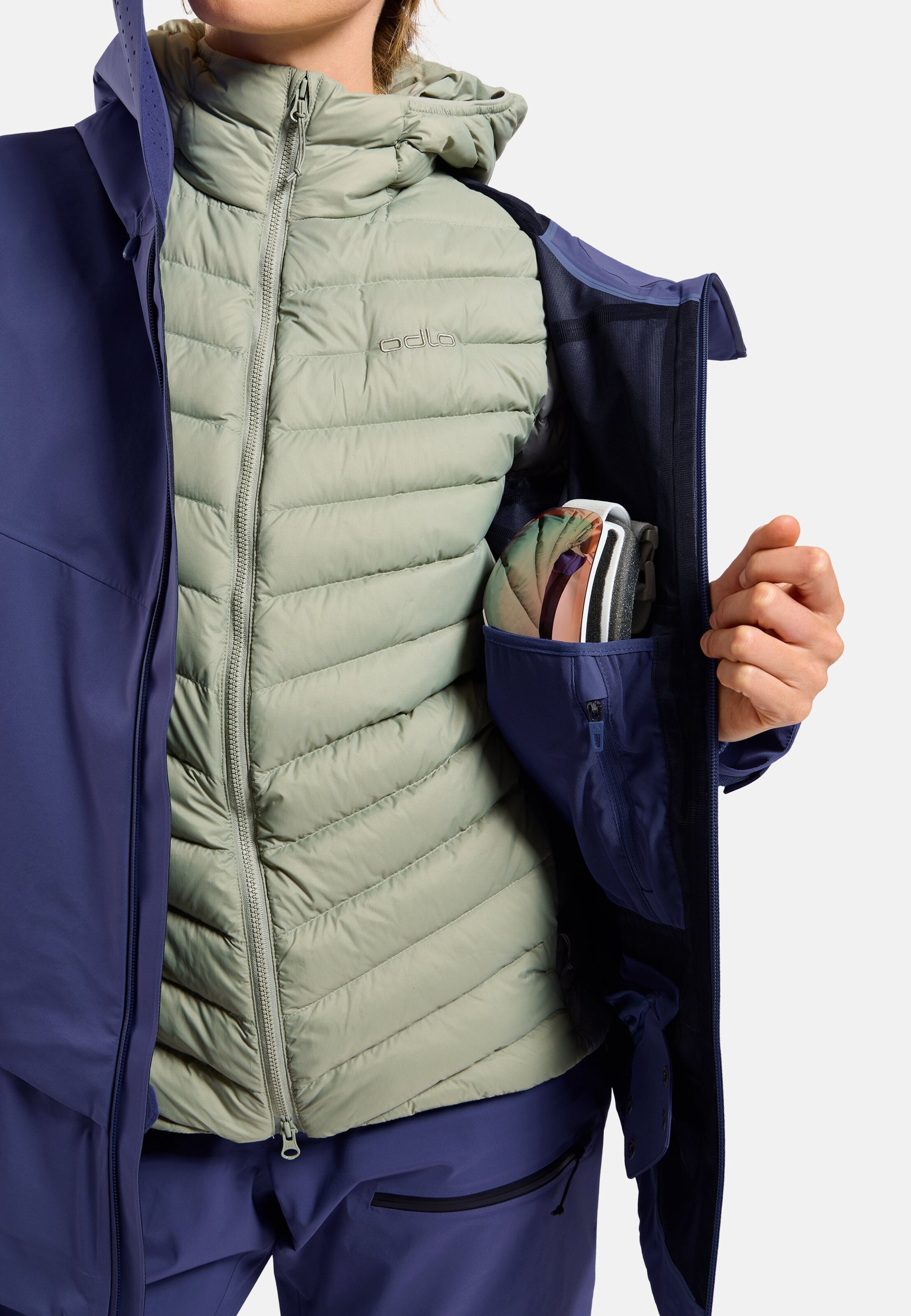 X-Alp 3L Hardshell Ski-Jacke in Skipper Blue