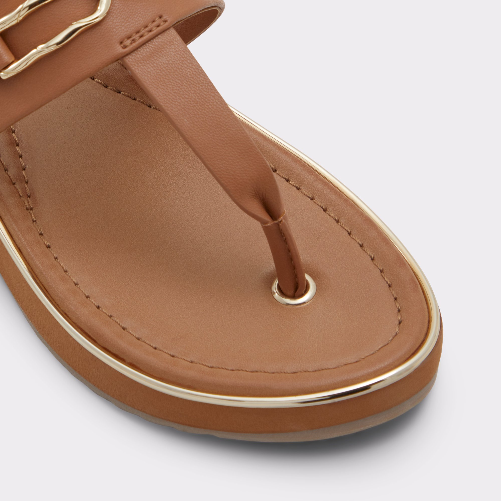 Enorel Dark Beige Women Flat Sandals