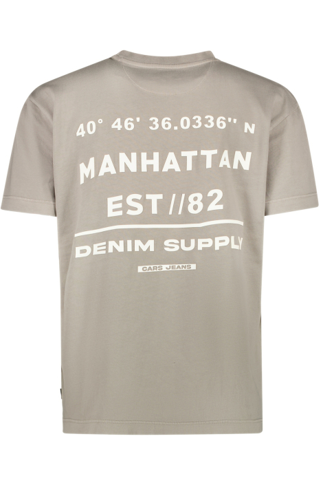 Cars taupe heren t-shirt