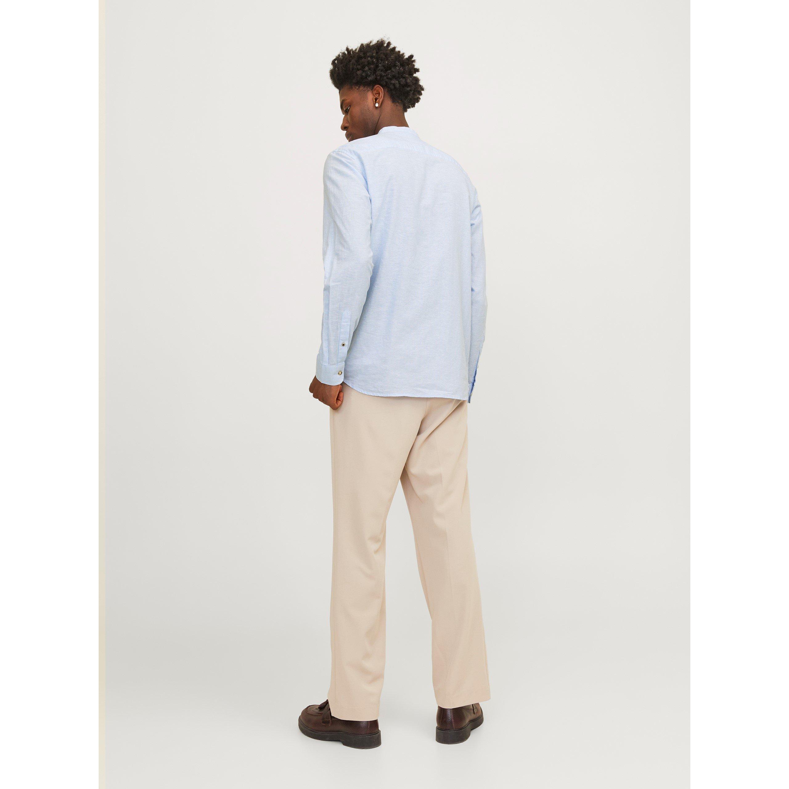 Jack and Jones Long Sleeve Buttoned Linen Shirt