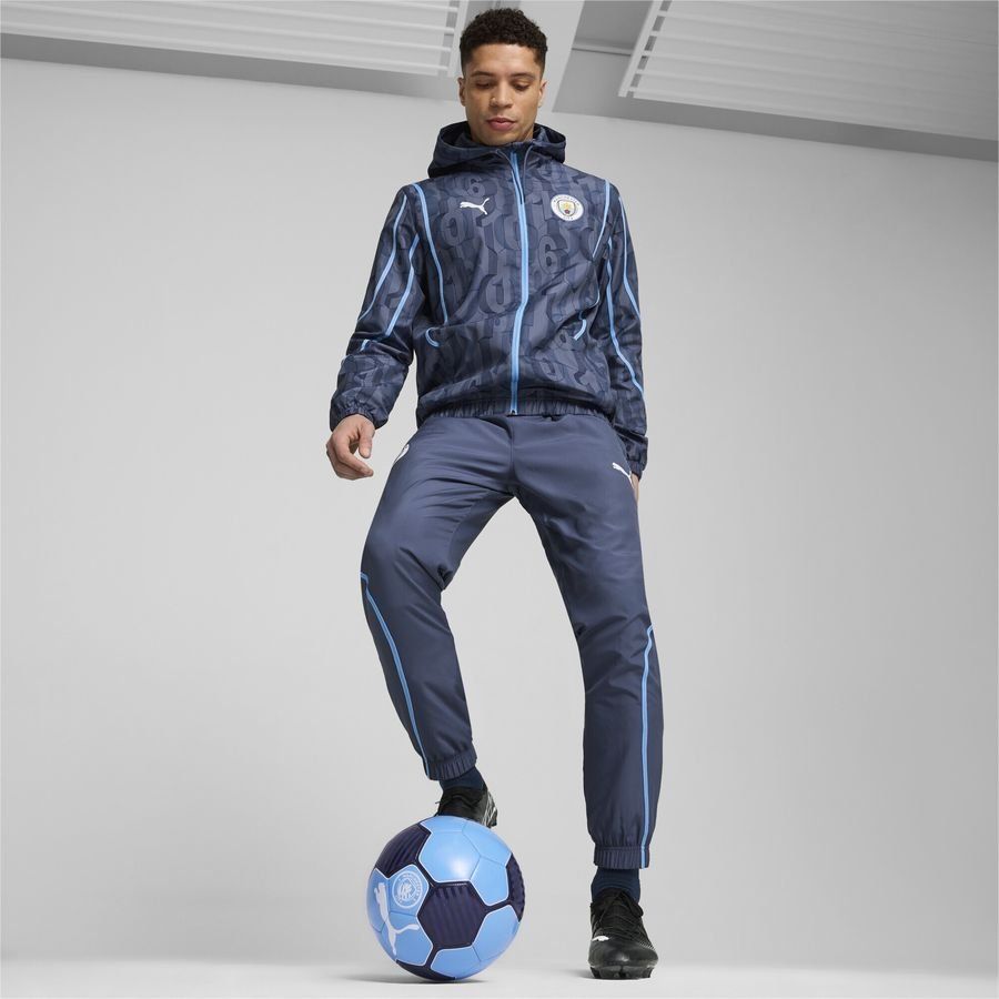 Manchester City Veste Avant-Match Woven Anthem - Inky Blue/Bleu Clair