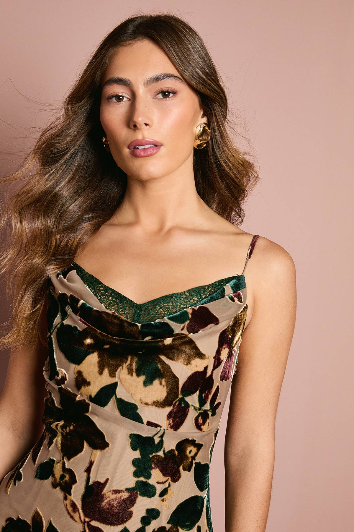 Coast Robe Nuisette Sans Manches à Bretelles Devour Avec Insert en Dentelle