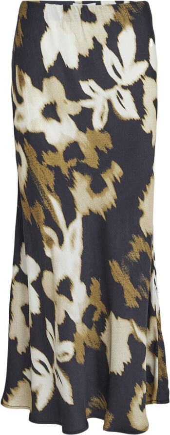Minus MSBernia Midi Skirt Arrowwood yellow print