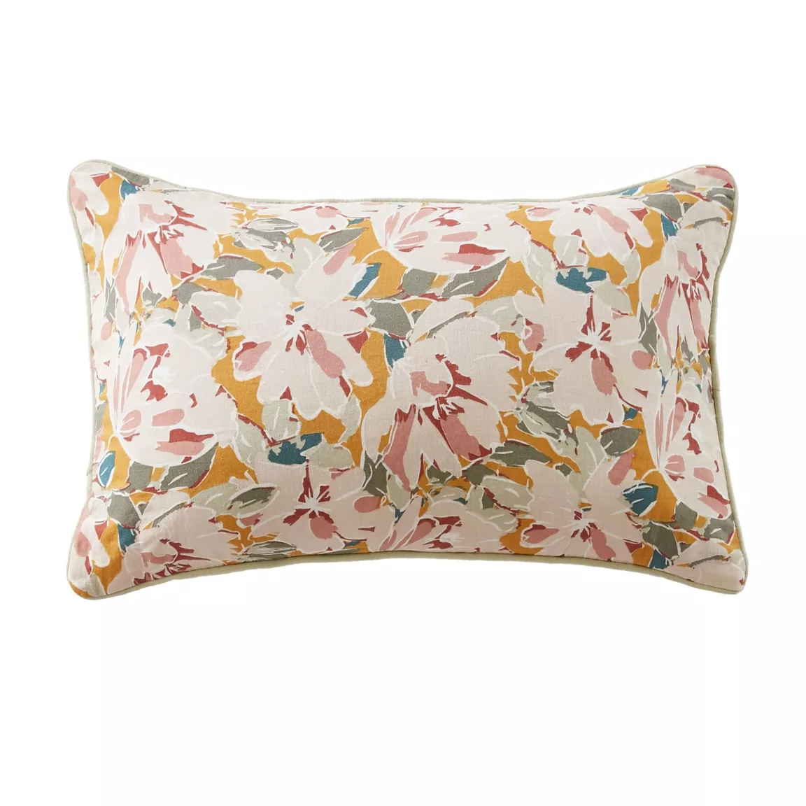 Coussin rectangulaire gaze de coton (40 x 60 cm) April Multicolore