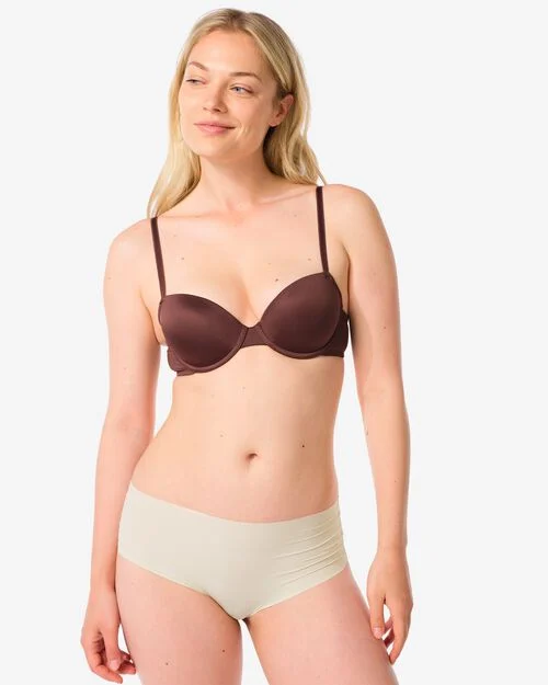 slip taille haute femme micro côtelé blanc cassé