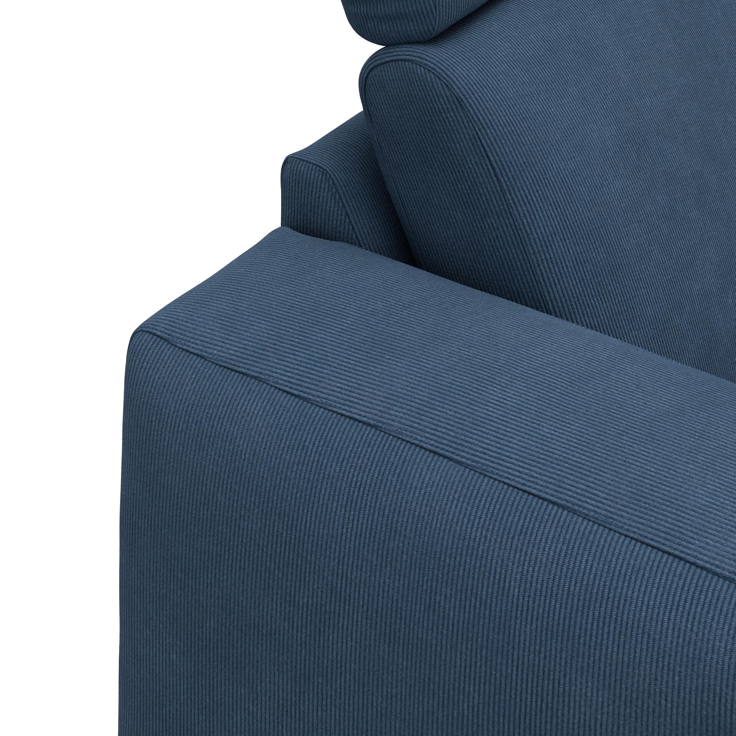 Remus højrevendt sofa med pufafslutning