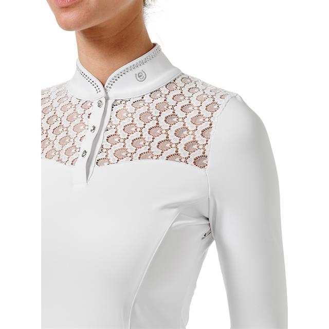 Wedstrijdshirt Equestrian Stockholm Crystal Wit