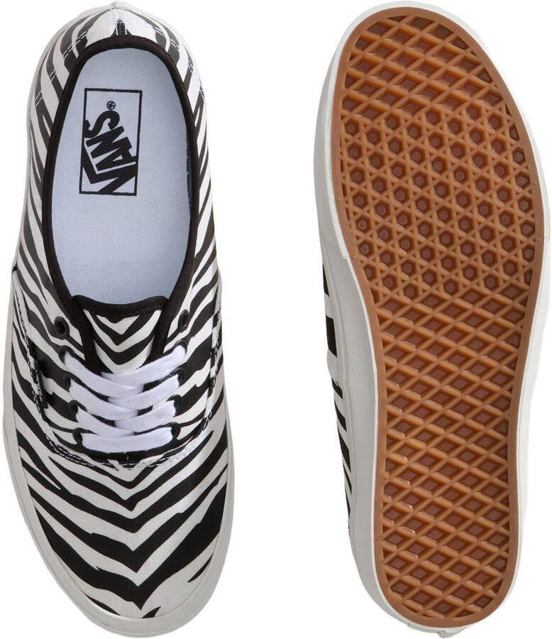 VANS Authentic Animalier sneakers met zebraprint wit zwart