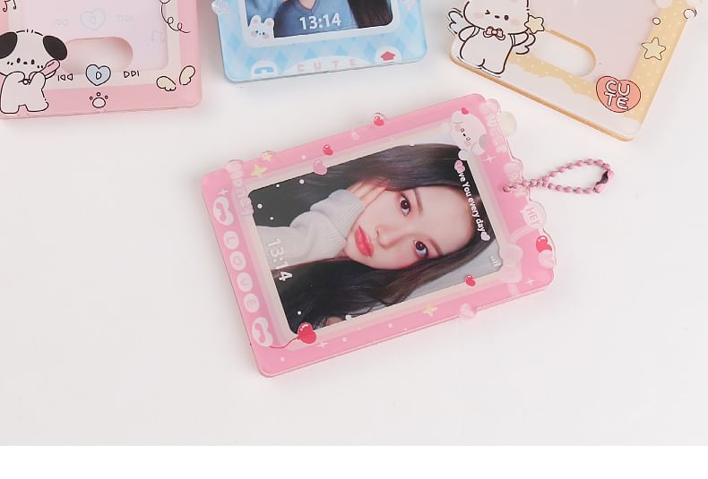 Kumi Fanchant - Cartoon Print Acryl Fotokaarthouder Sleutelhanger