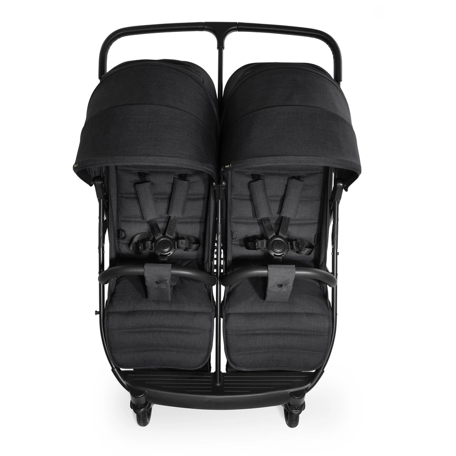 hauck Geschwisterwagen Uptown Duo Melange Black