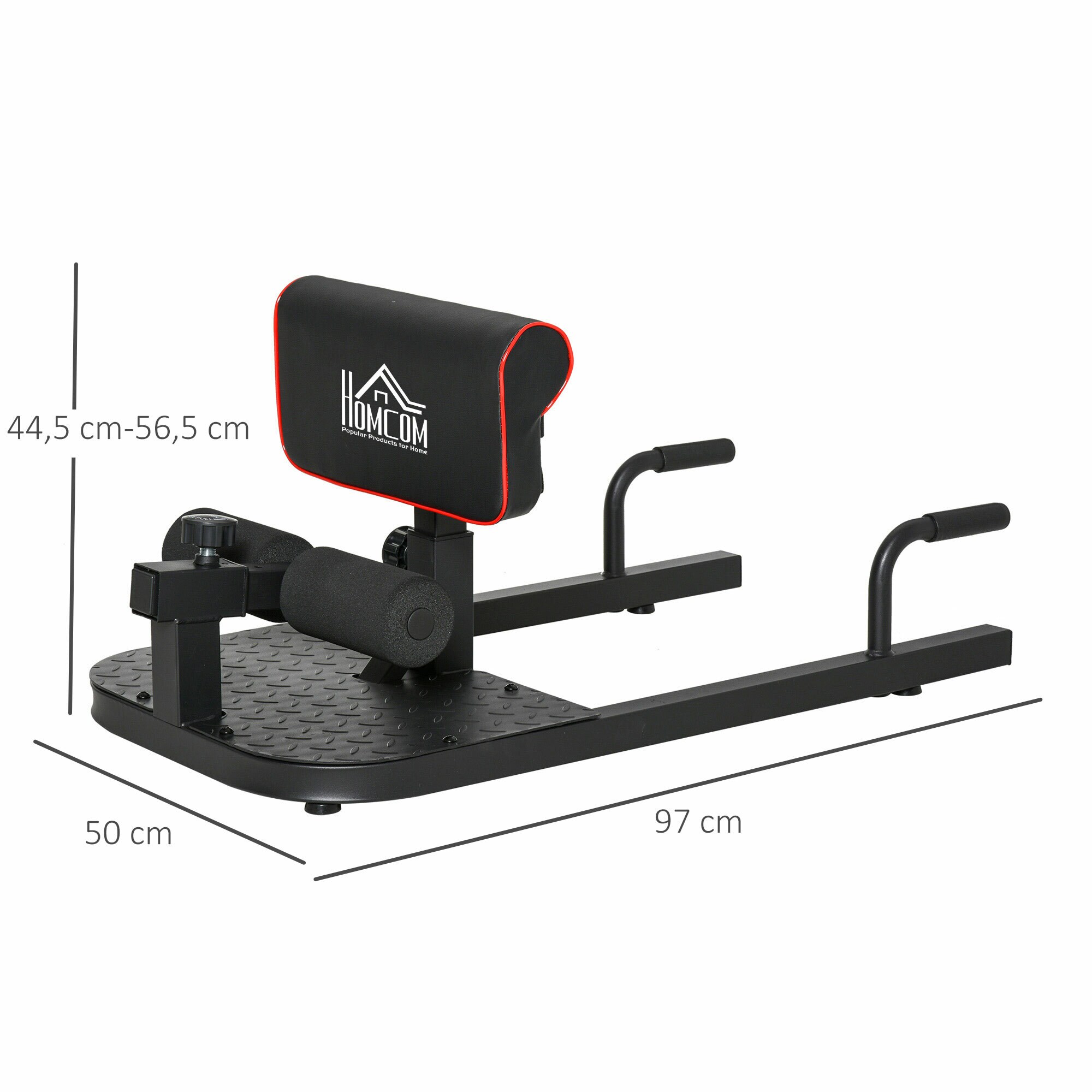 HOMCOM 3-in-1 Trainingsgerät 97 x 50 x 45,5–57,5 cm (LxBxH)