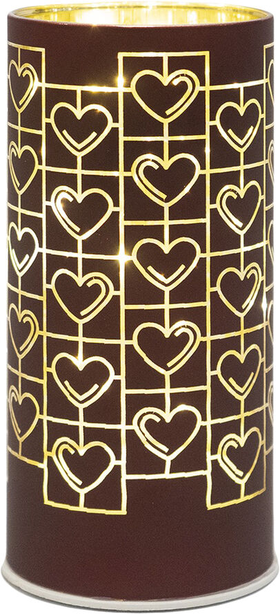 Sirius Frida Cylinder Glas Ø8,5xH20 cm, Bordeaux