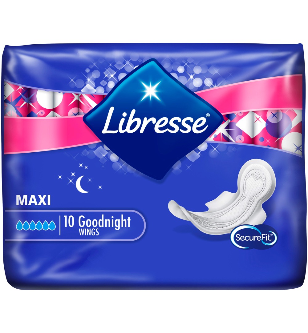 Libresse maxi goodnight (10 stuks)