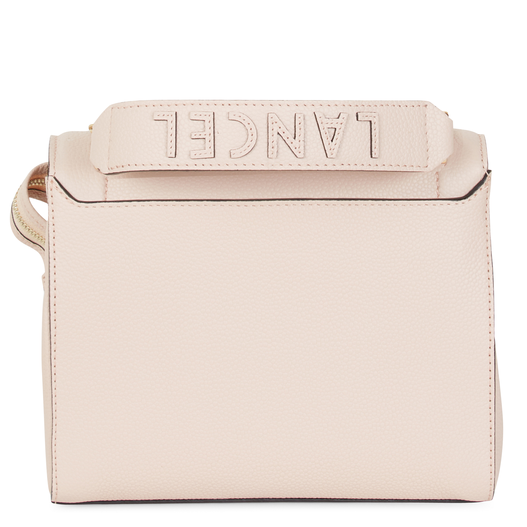 NINON M - Sac à rabat en cuir grainé | Rose