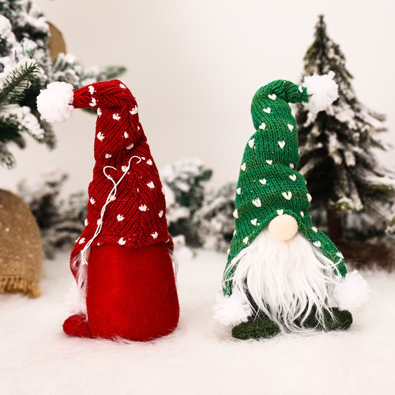(27x10cm) Weihnachts Wichtel Home Deko Schwedischer Plüsch Zwerg - Grau