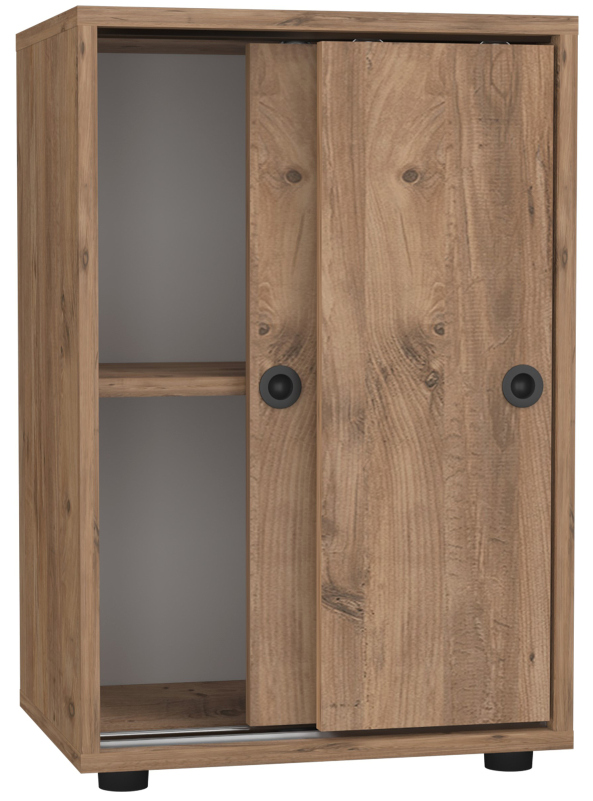 Schiebetürenschrank ULAS - Honig Eiche - ein Einlegeboden