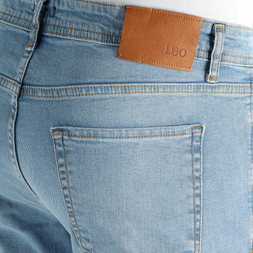 Jean Regular Fit Avec Destroy 2894 Bleu Denim Wash