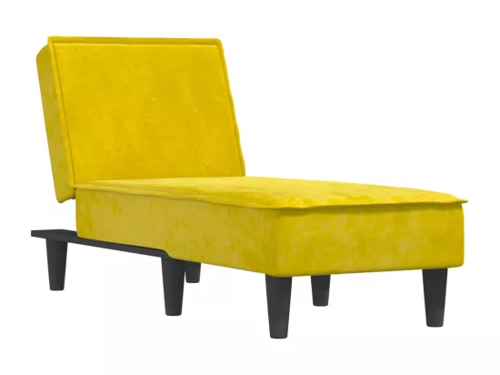Prolenta Premium - Chaise longue jaune velours