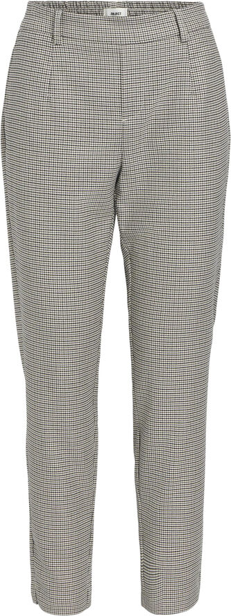 Object OBJLISA SLIM PANT AOP NOOS Sandshell/rabbit/black checks