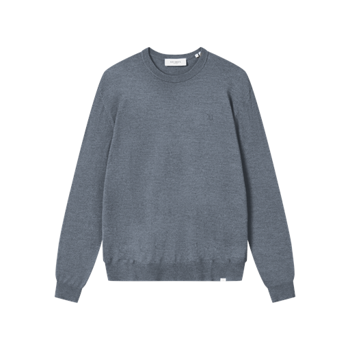 Les Deux Greyson Merino Striktrøje, Grey Melange, XL