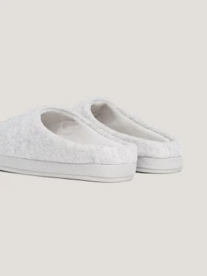 Pantufas de feltro com monograma TH