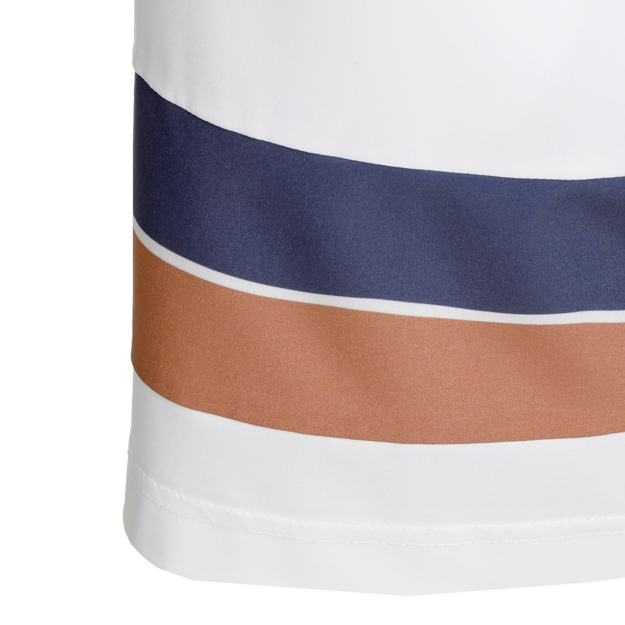 Quiet Please Retro Stripe Block Smash Shorts Hommes - Blanc
