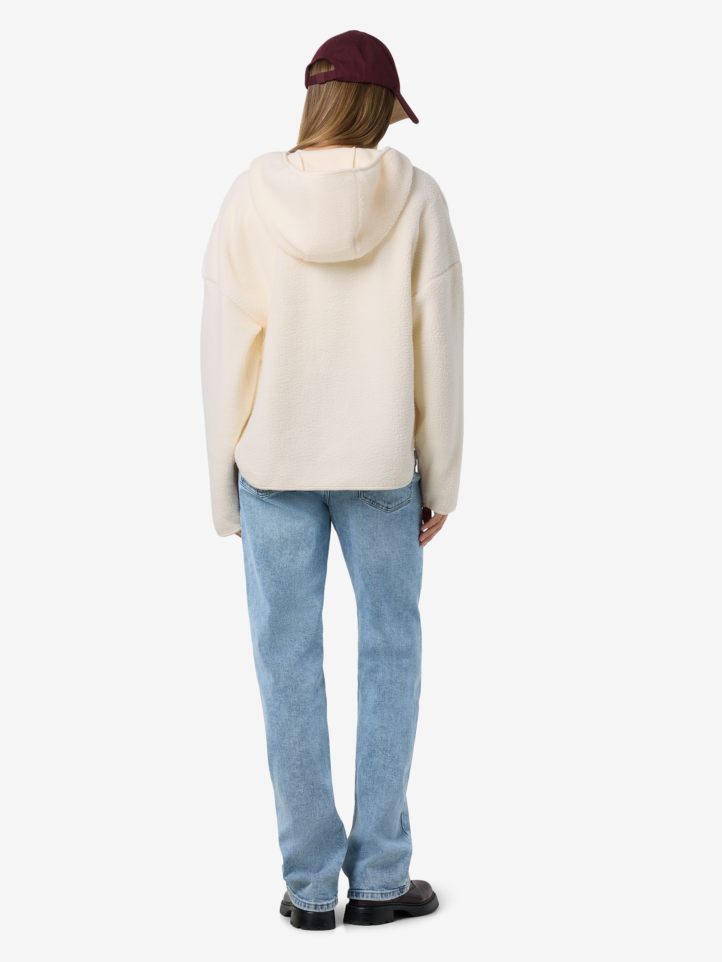Noisy may Fleecepullover »NMCOZY L/S HALFWAY ZIP SWEATER JRS NOOS«