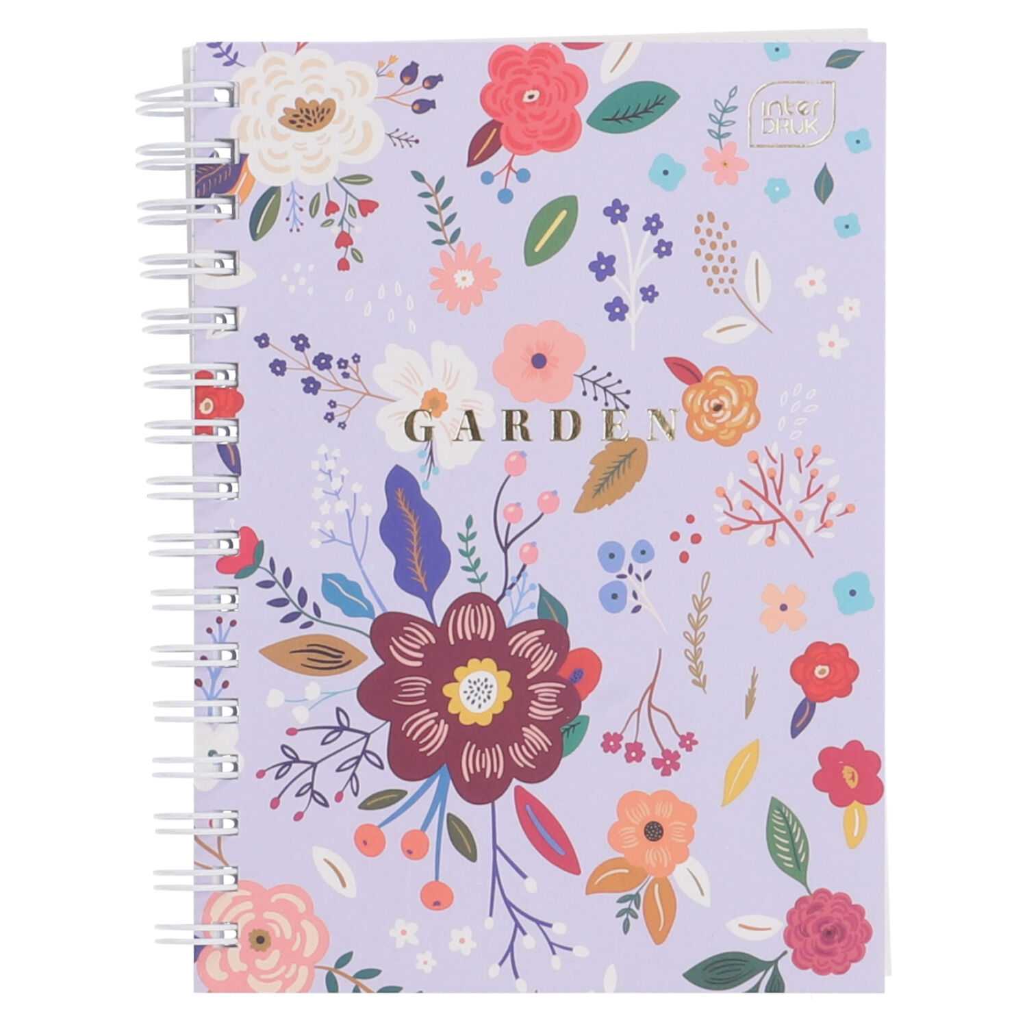 Spiralnotizbuch A6 80 Blatt kariert Garden