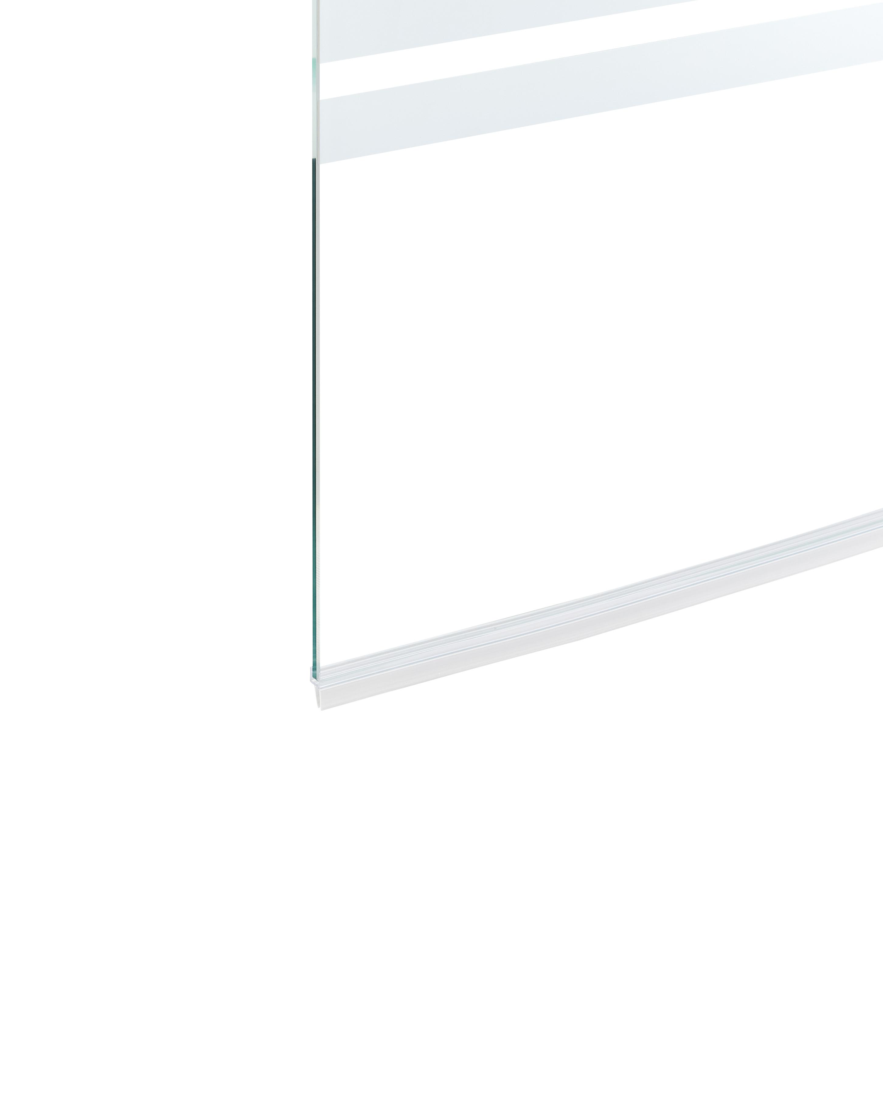 Douchescherm TUAPI 140 x 120 cm Zilver