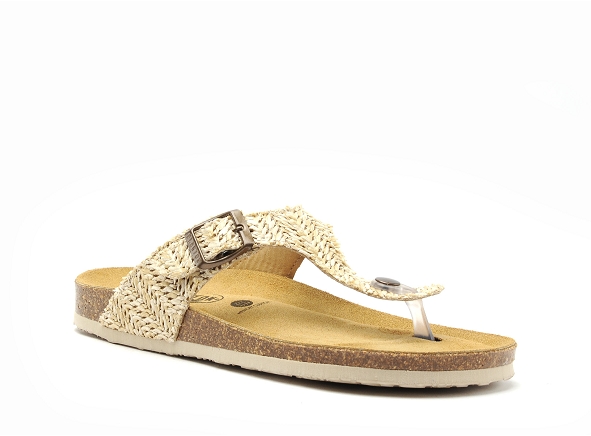 Plakton mules et sabots plats femme bolero 181671 beige