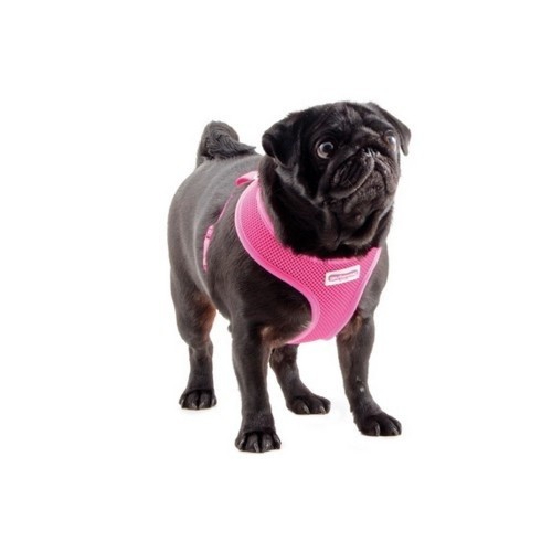 Coleira de malha rosa para cães