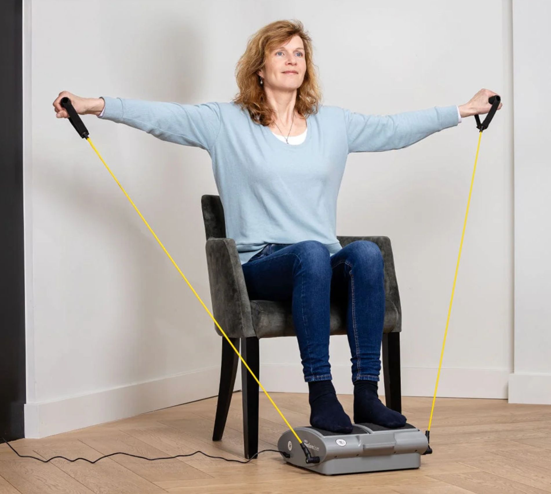 DR-HO'S MotionCiser FIT, Fußmassagegerät mit Wärmefunktion und Fernbedienung, inkl. Widerstandsband