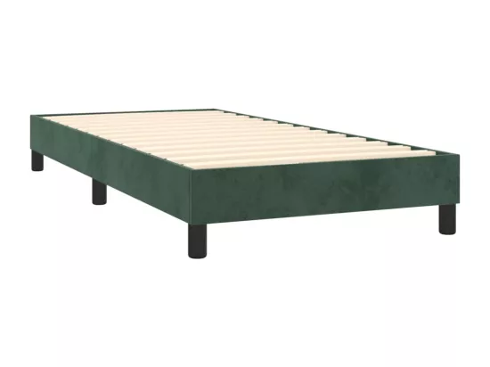 Sommier à lattes de lit Vert foncé 100x200 cm Velours