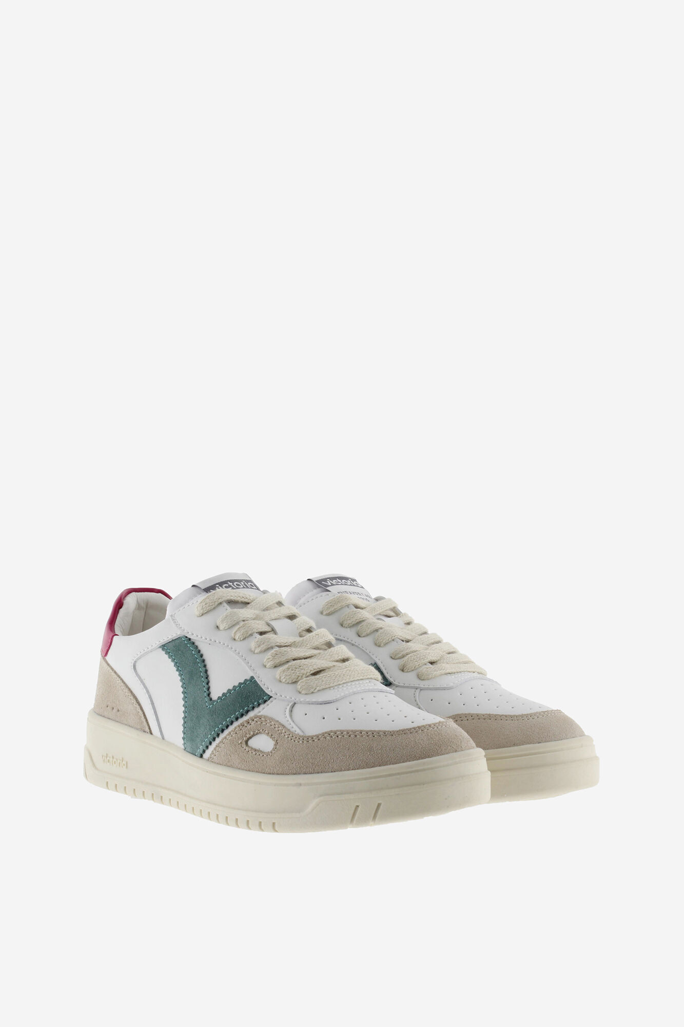 Tênis Seul com efeito de couro e camurça