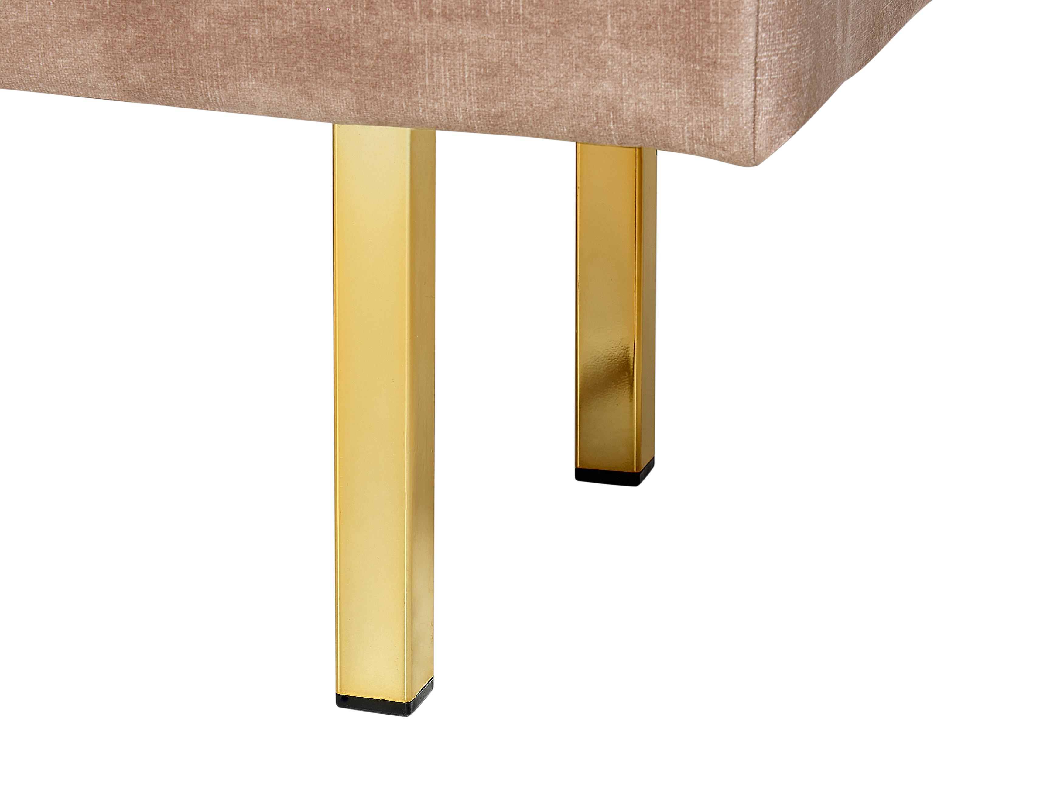 Bankje ROSEVILLE Fluweel Taupe