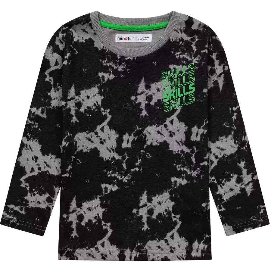 MINOTI 3er-Pack Longsleeves GrauSchwarz