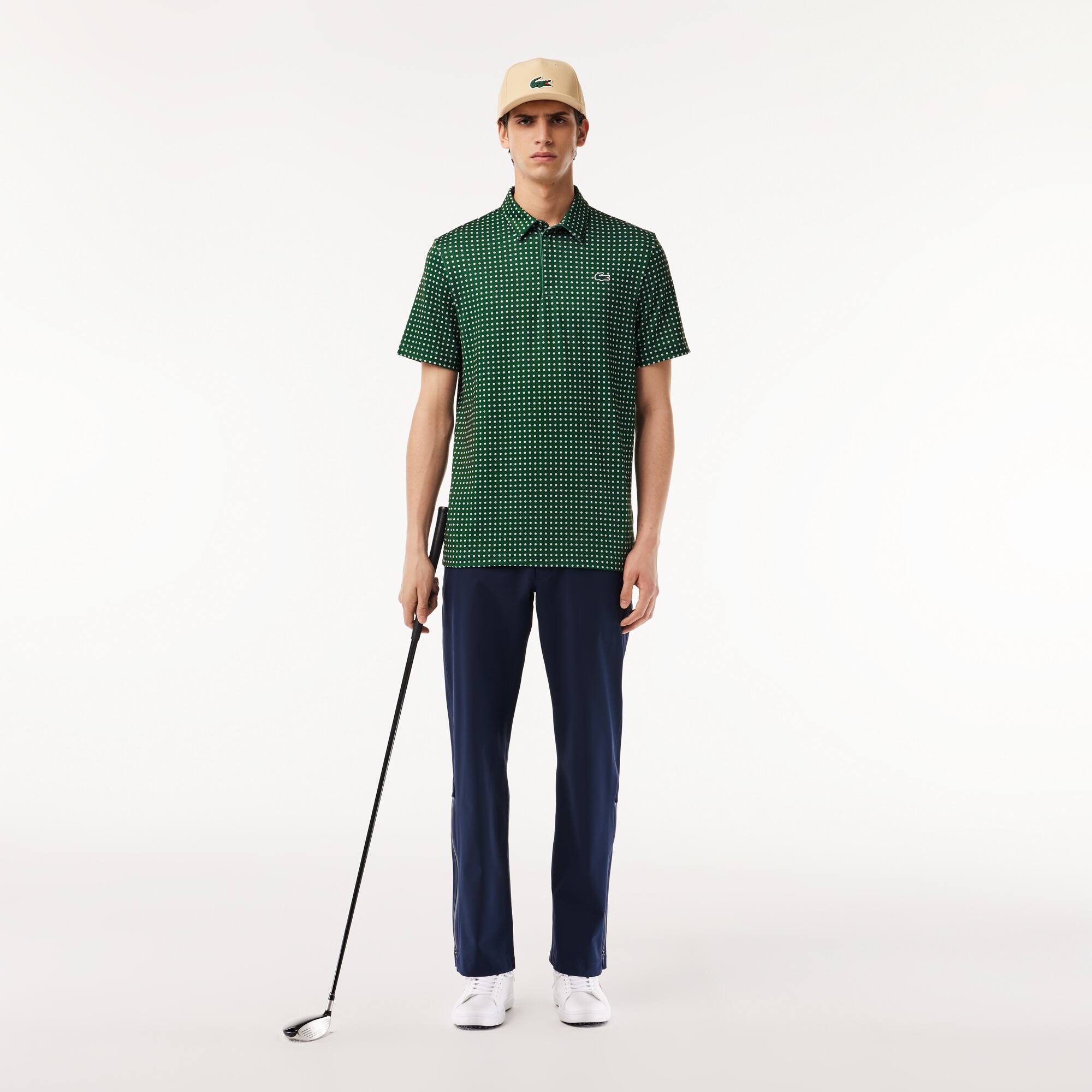 Herren LACOSTE GOLF Poloshirt aus recyceltem Polyester Kurze Ärmel - Grün - Lacoste - Herren
