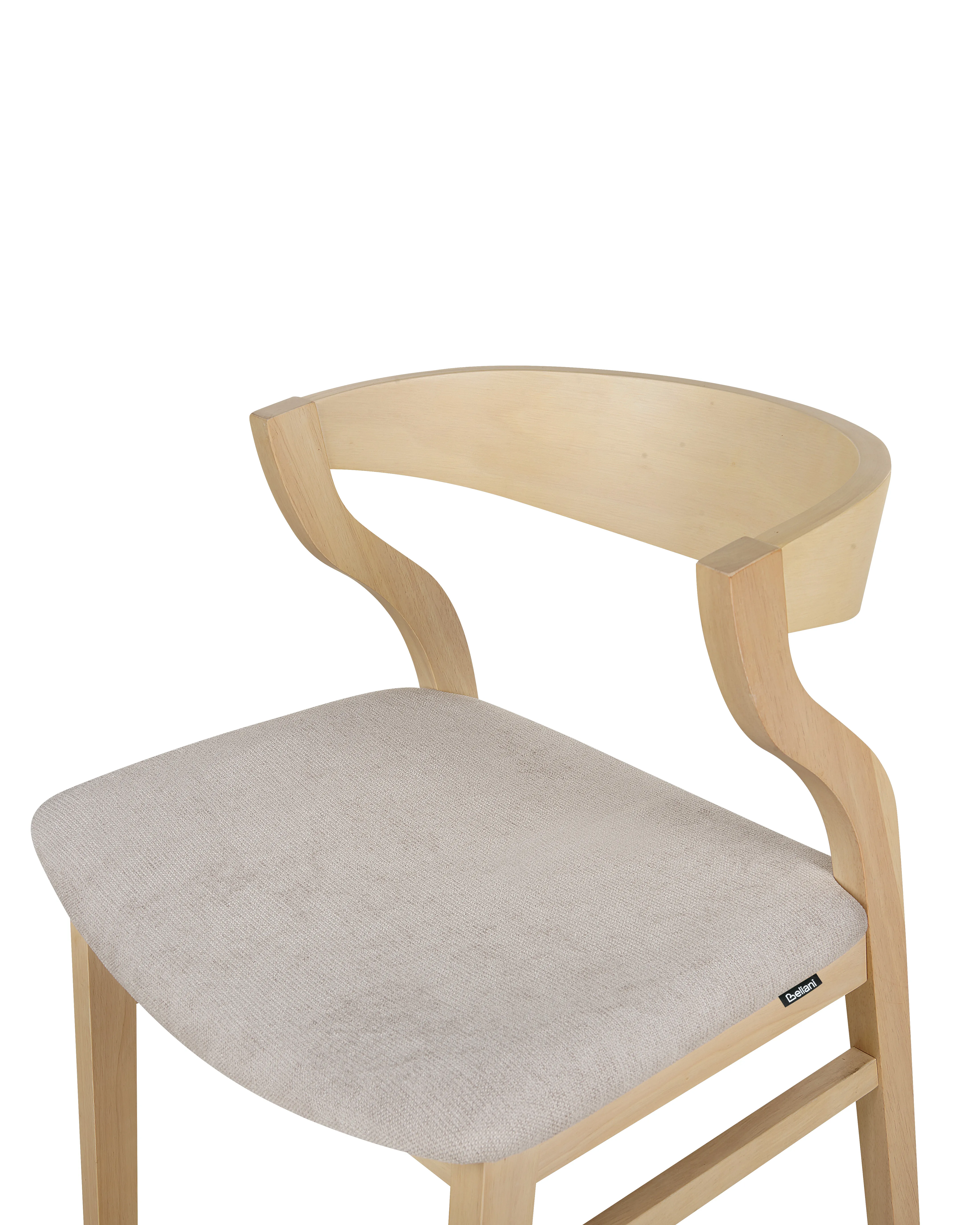 Set van 2 eetkamerstoelen MAROA Hout Beige