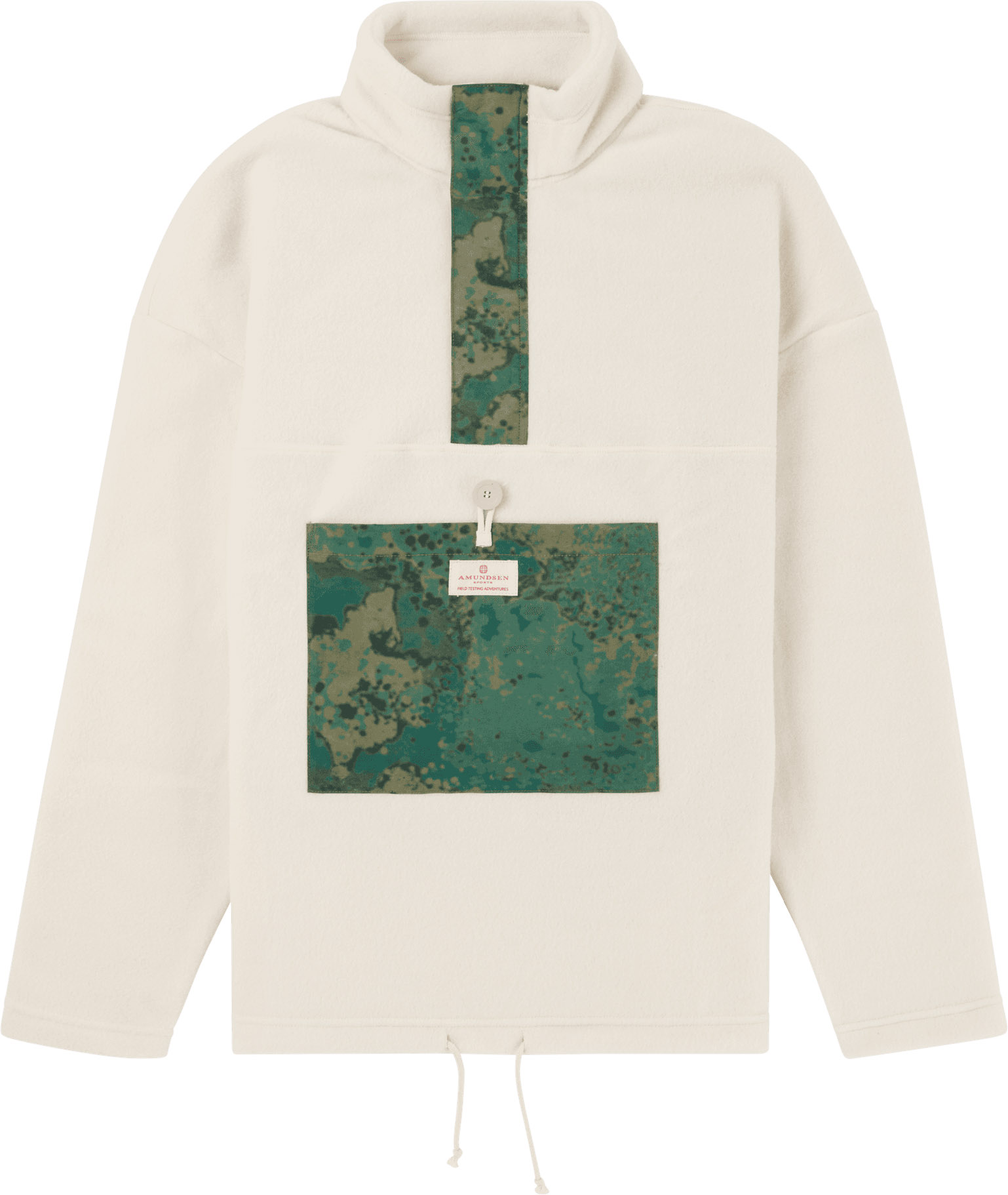 V-Bond Waxed Fleece Herre 402/Natural/Willow Green