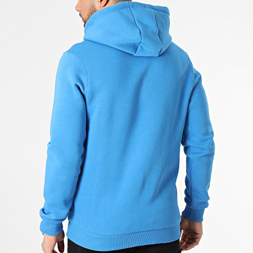 Sweat Zippé Capuche Bleu