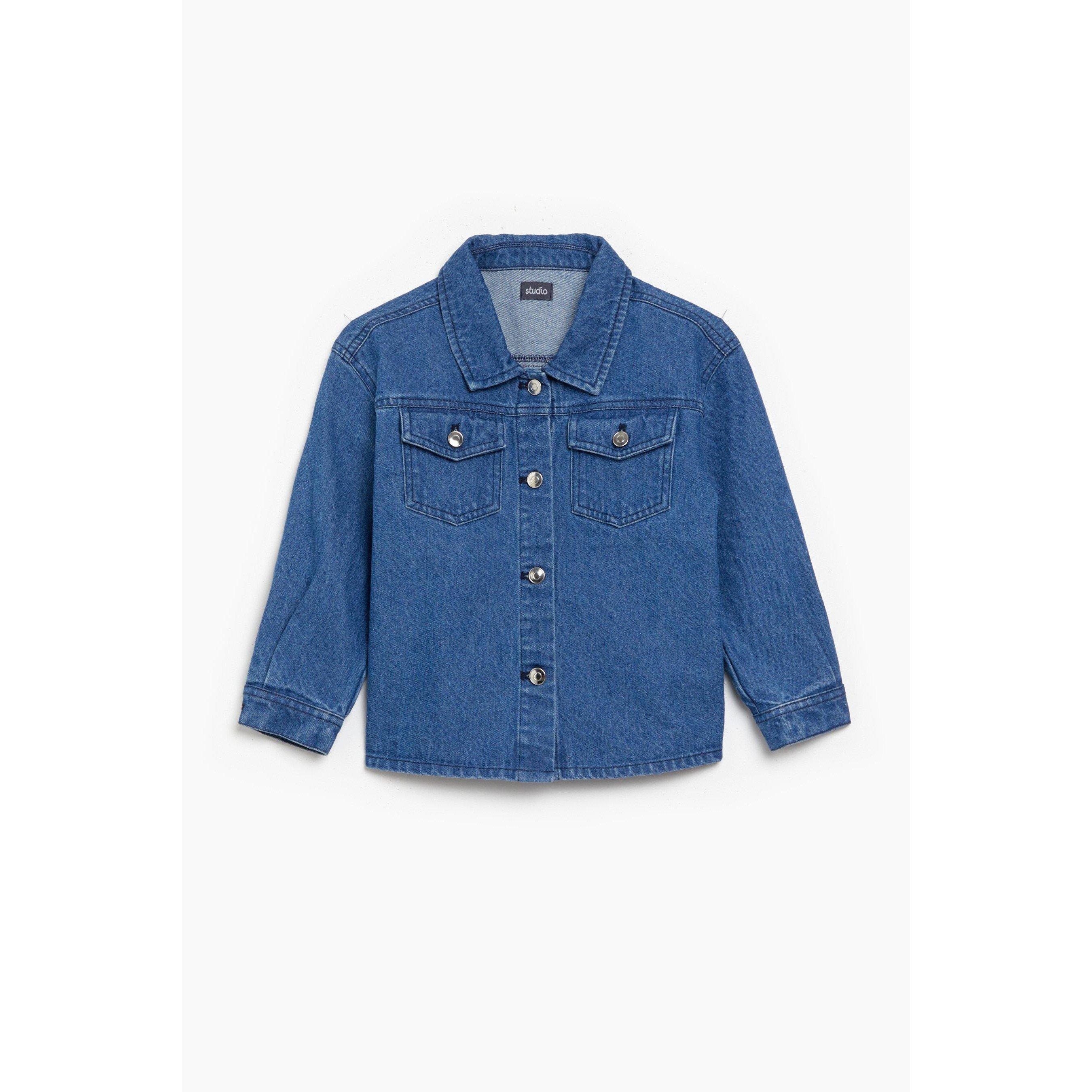 Be You Studio Younger Girls Dress and Denim Jacket Set