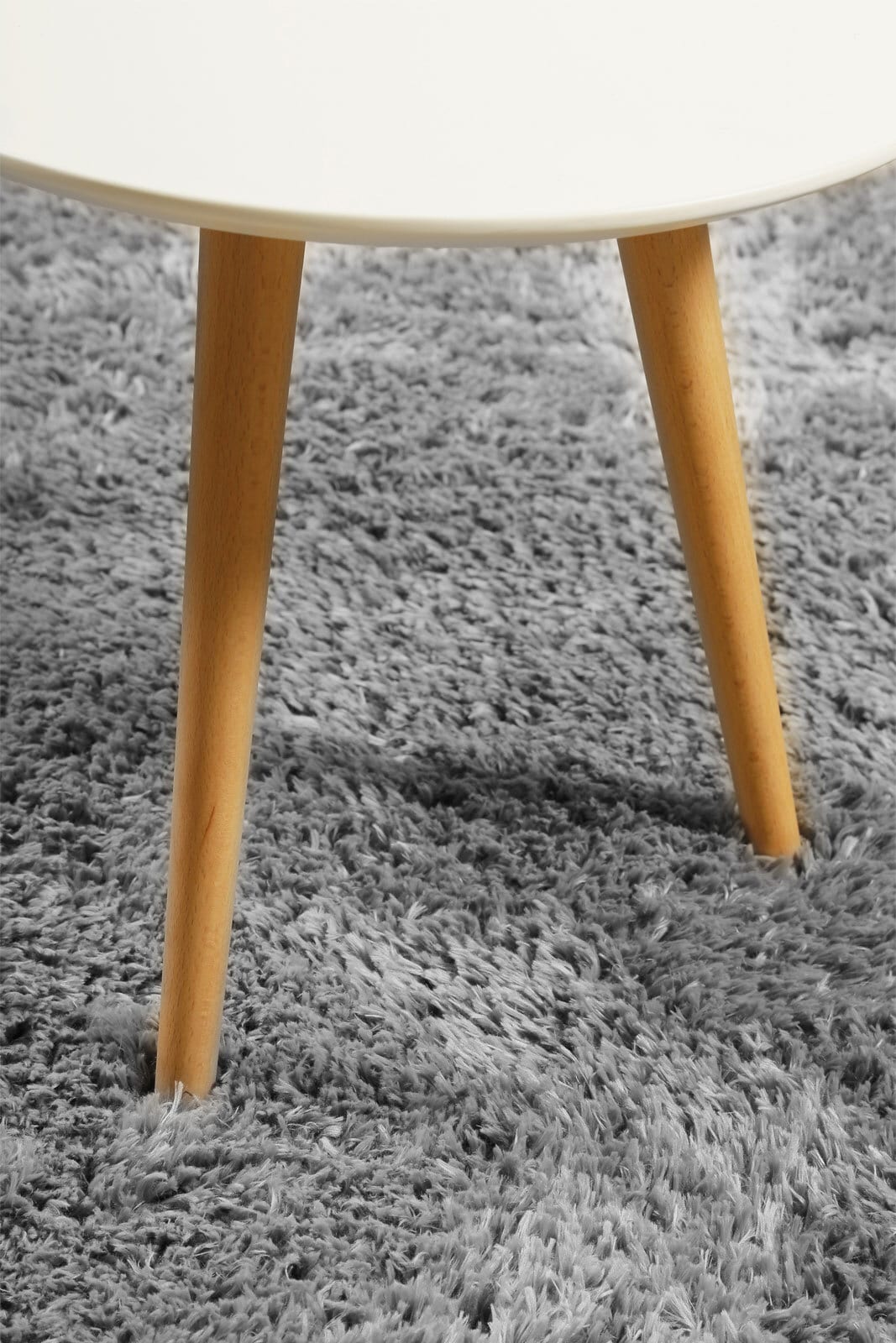 ESPRIT Hochflorteppich YOGI 80 cm rund grau