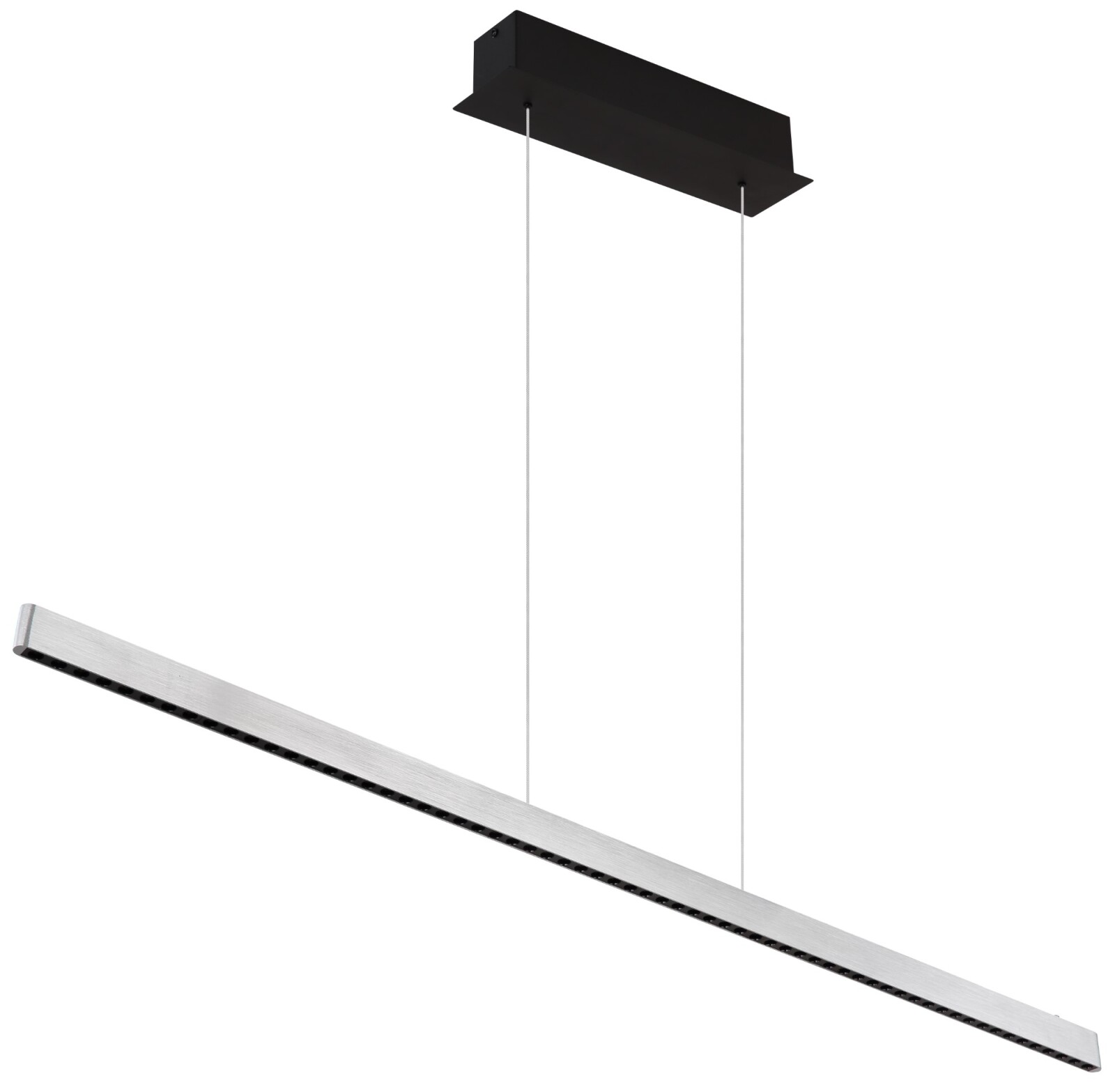 LED-Hängeleuchte - schwarz matt-Aluminium - 120 cm
