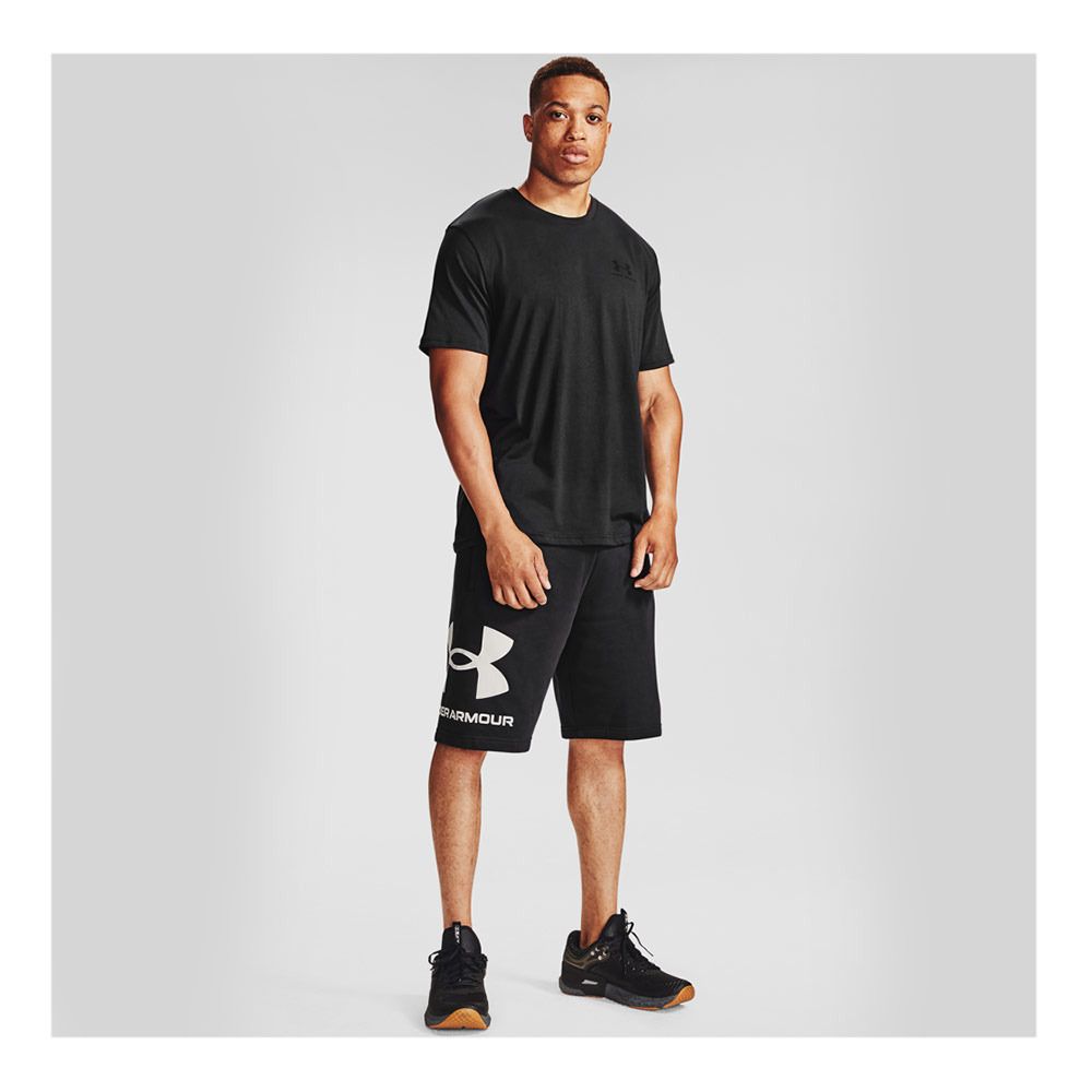 Under Armour RIVAL FLEECE BIG LOGO - Short Homme noir