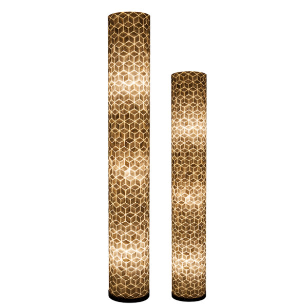 Vloerlamp shell white cubes 200 cm