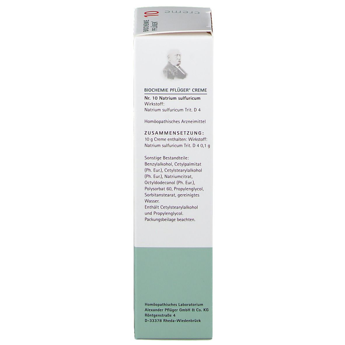 Biochemie Pflüger® Nr. 10 Natrium sulfuricum D4 Creme